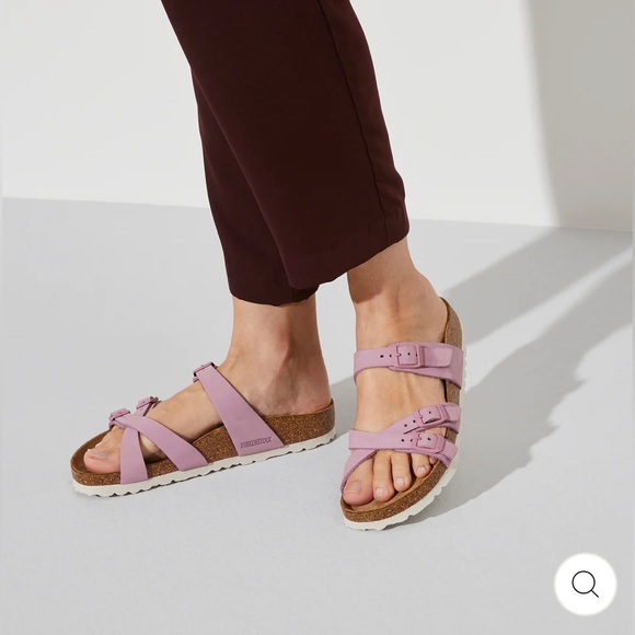 **SOLD** Birkenstock Franca Leather Orchid Soft Footbed Sandals Ladies 8 Men 6 - Picture 15 of 16